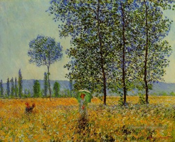 Effet de soleil sous les Peupliers Claude Monet Peinture à l'huile